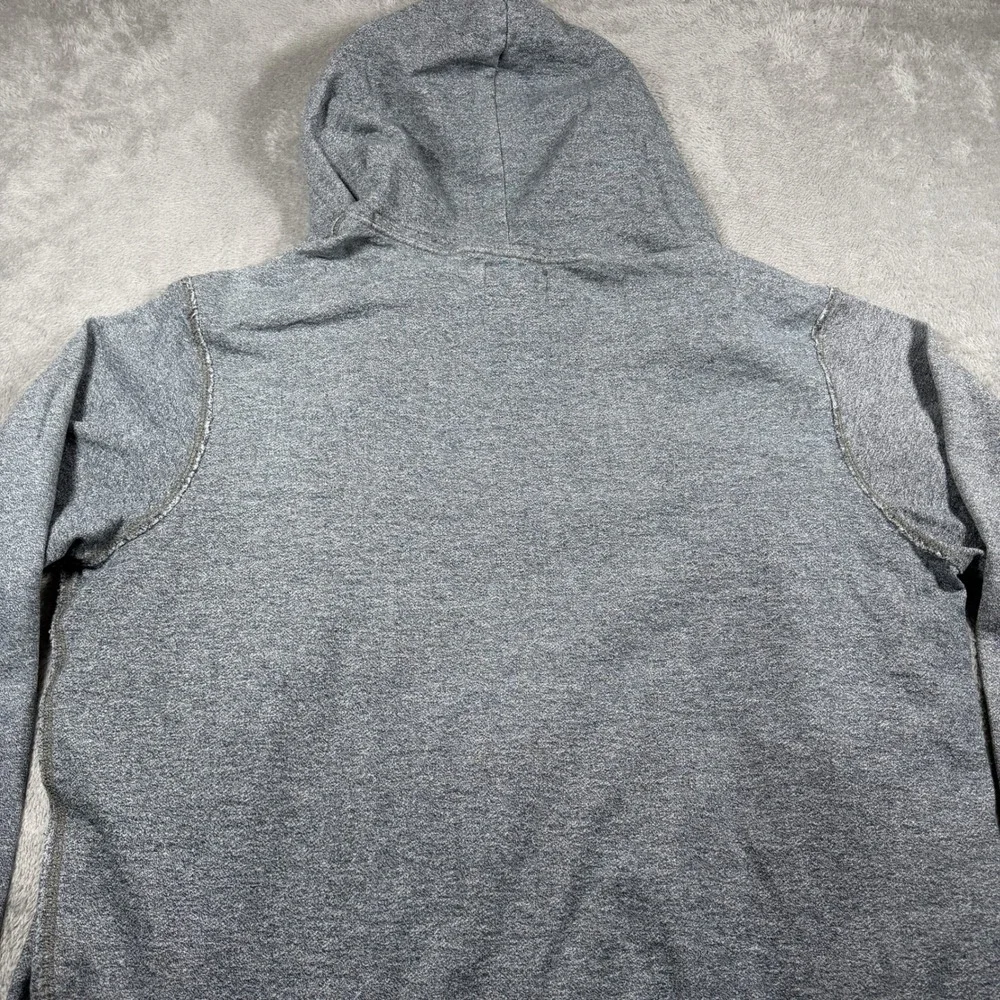 Vintage Polo Ralph Lauren Full Zip Hoodie Mens XXL Gray Heathered Cotton Pony
